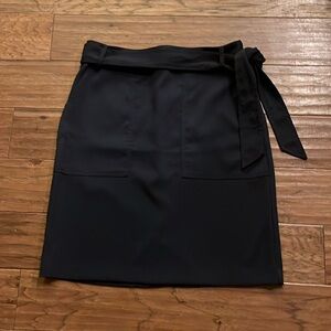 Banana Republic Navy Skirt with Belt Size 8
